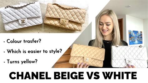 chanel classic flap black vs beige